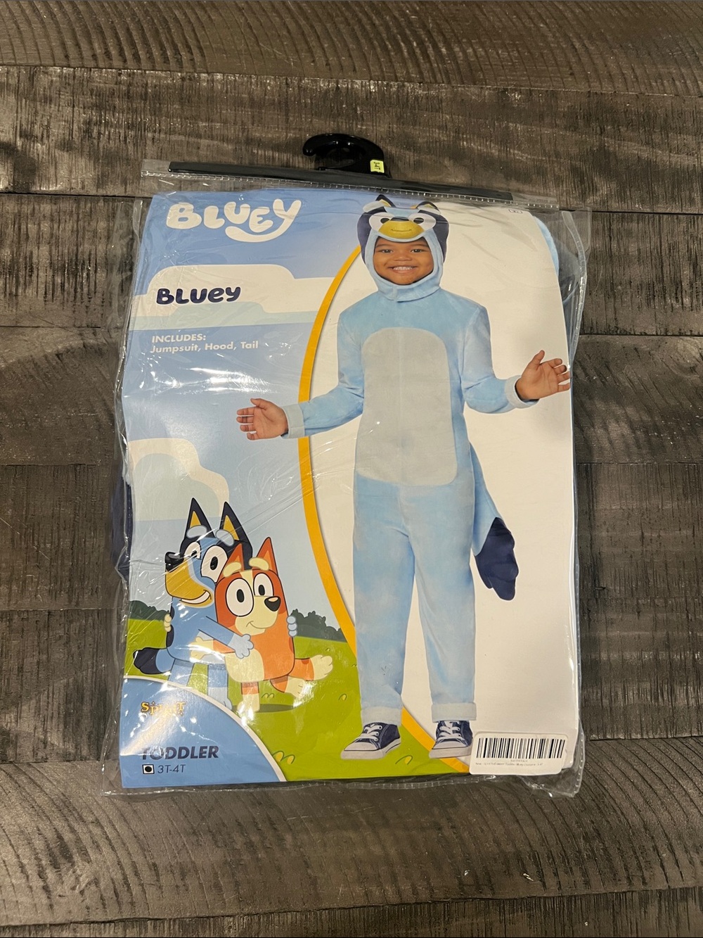 Spirit Bluey Toddler Blue Plush One-Piece Costume